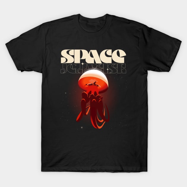 Space Jellyfish T-Shirt by Ricard Jorge illustration